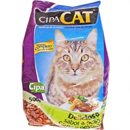 Cipacat pollo carne y pescado 500 gr...