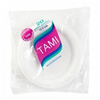 Plato blanco Tami 15.5 cm...