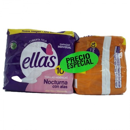 Oferta toallas con alas Ellas 8 und +...