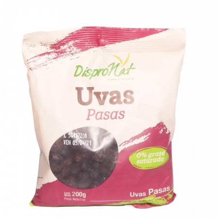 Uvas pasas Dispronat 200 gr Caja * 12...