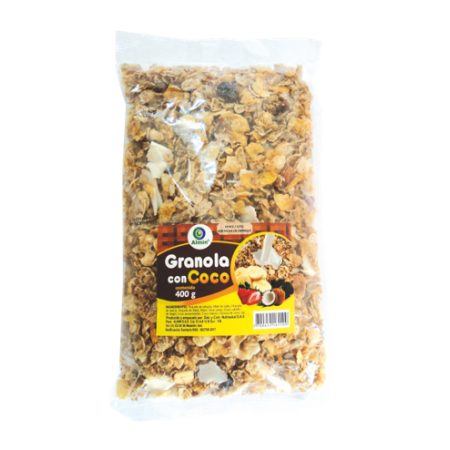 Granola coco Almin 400 gr Paca * 30 und