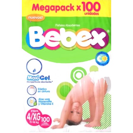 Megapack pañal talla XG Bebex * 100...