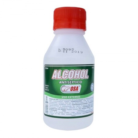 Alcohol Antiséptico OSA 120 ml Caja *...