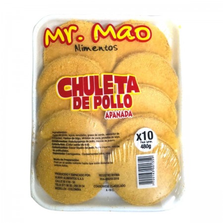 Chuleta de pollo apanado Mr. Mao...