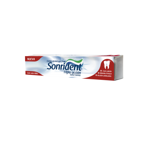 Crema triple acción Sonrident 100 cc...