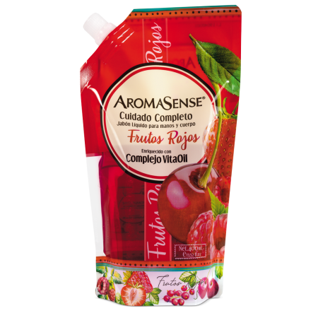 Jabón liquido frutos rojos doypack...