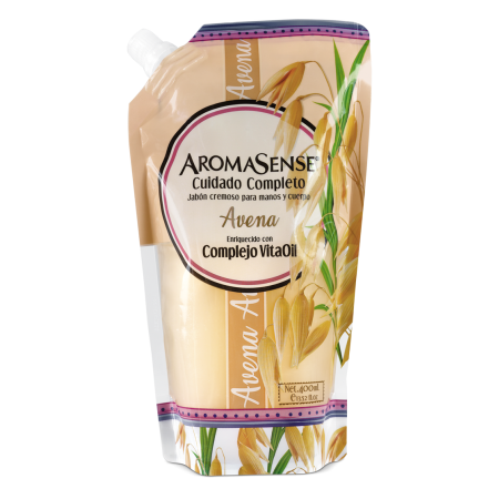 Jabón crema avena doypack Aromasense...