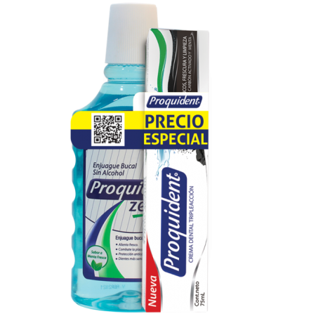 Enjuague bucal zero 500 ml + crema...