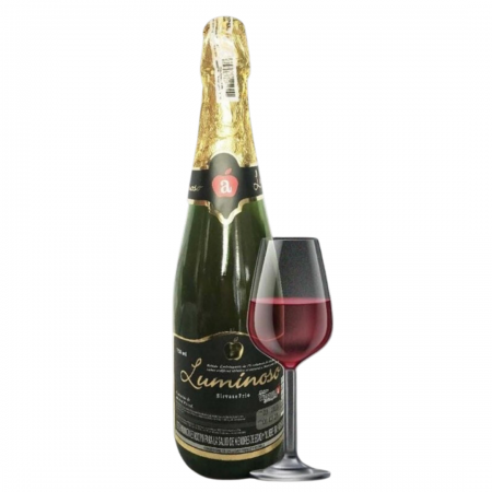 Bebida gasificada de manzana luminoso...