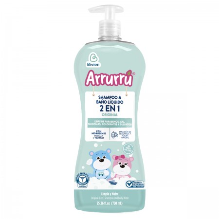 Shampoo y baño líquido 2 en 1...