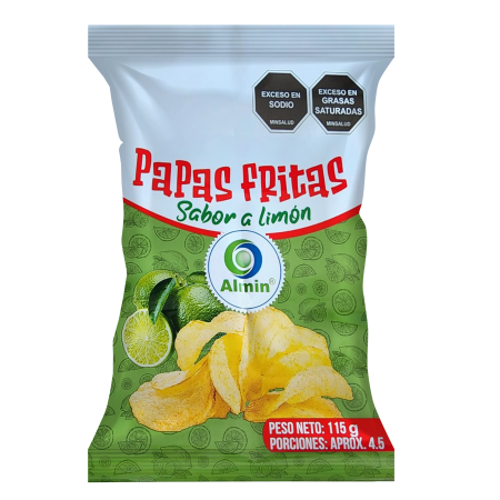 Papas fritas Almin limón 115 gr Caja...