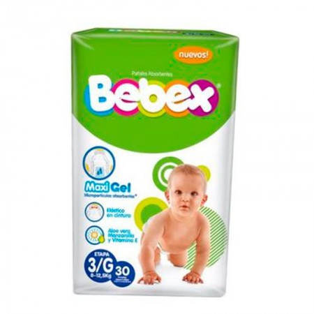 Pañal talla G Bebex 50 und Paca * 6 und