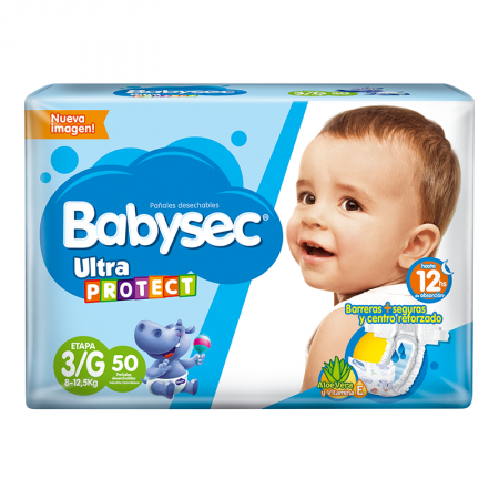 Pañal ultraprotect talla G Babysec 50...