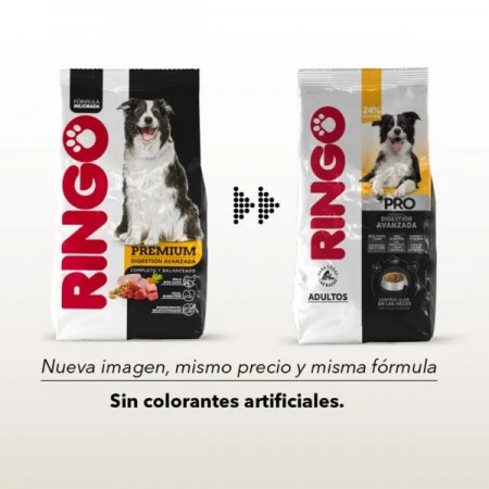 Cuido para perro Ringo +Pro 2 kg Paca...