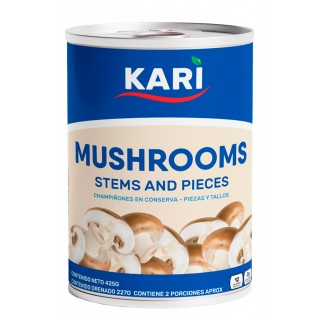 Lata de champiñones tajados...