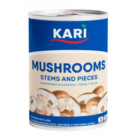 Lata de champiñones tajados...
