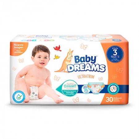 Pañales Baby Dreams Ultratrim Etapa...