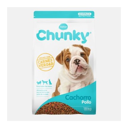 Chunky para perros cachorros 18 kg * Und