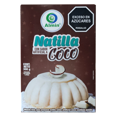 Mezcla de natilla coco Almin 300 gr...