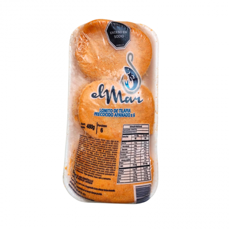 Apanado de tilapia El Mar 480 gr * 6 und