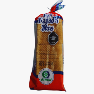 Pan tajado blanco Almin 400 gr