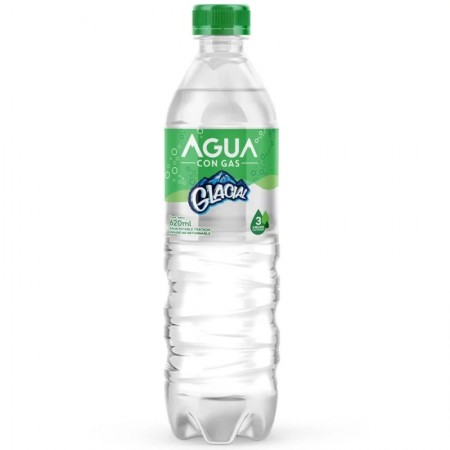 Agua con gas Glacial 620 ml Paca * 18...