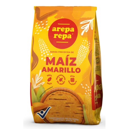 Harina arepa repa amarilla 500 gr...
