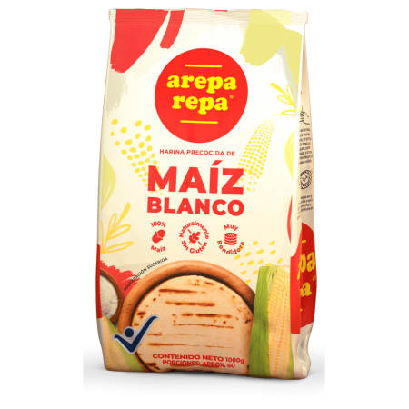 Harina arepa repa blanca 1000 gr Paca...