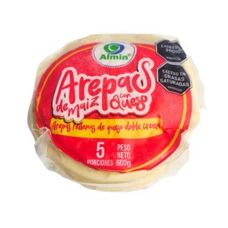 Arepas de maíz rellenas de...