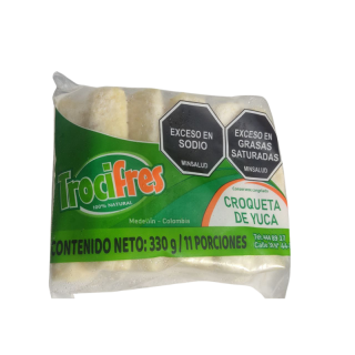 Croqueta de yuca 330 gr * und