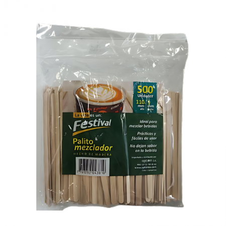 Palito mezclador Festival corto 11cm...