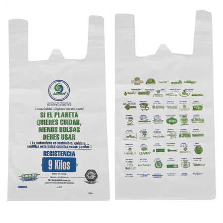 Bolsa recuperada con logos * 1/2 @...