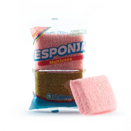 Kit esponja color + oro/plata...