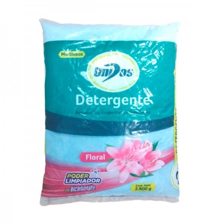 Detergente floral Unidos *2800gr paca *6