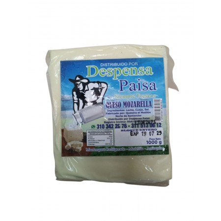 Queso Mozarella Entero Sellado al...