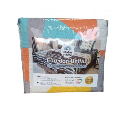 Edredon Unifaz Cama sencilla Nube Home