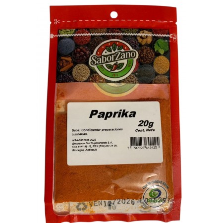 Paprika Saborzano  20 gr Paca * 18 und