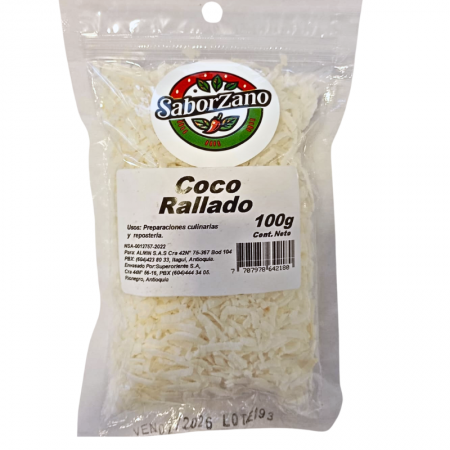 Coco Rallado Saborzano 100 gr Caja *...