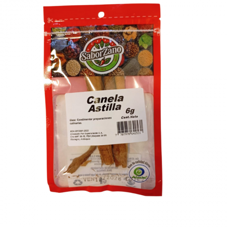 Canela Astilla Saborzano x 6 gr Paca...