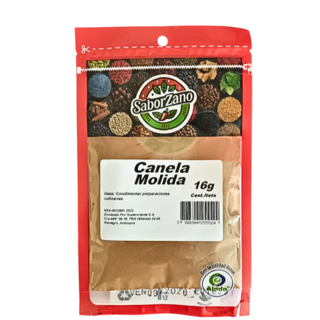 Canela molida Saborzano x 16 gr Paca...