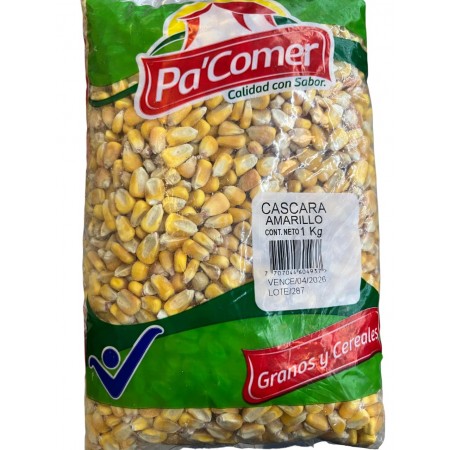 Maiz Cascara Amarillo Pa - Comer x 1...