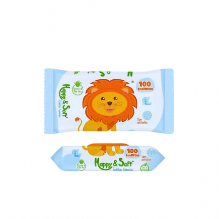 Toallitas Humedas Happy Soft x 100...